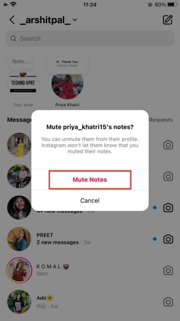 how to see notes on instagram